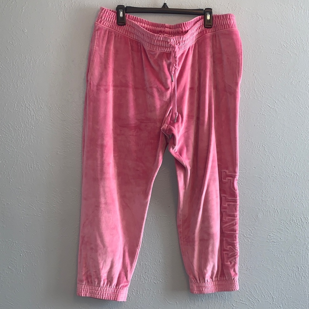 Vs pink velour pant